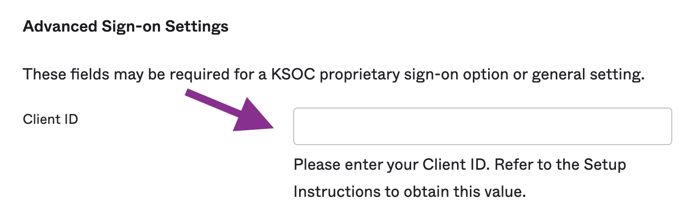 Advanced Sign-on Settings