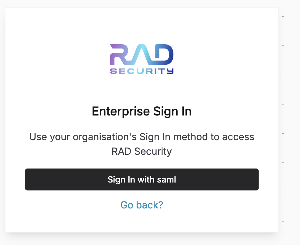 Sign In with SAML